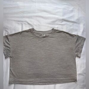 All in Motion Gray Activewear Cropped Top Size Medium